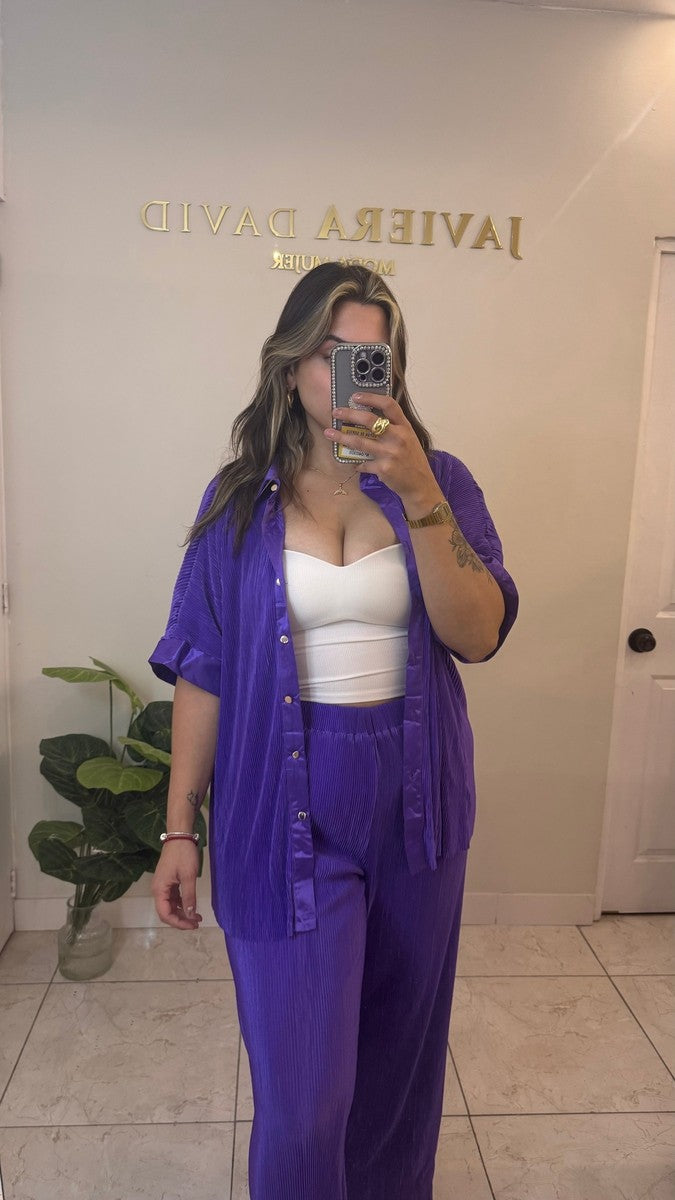 CONJUNTO AMANDA PÚRPURA -zapato-nacional-exclusivo