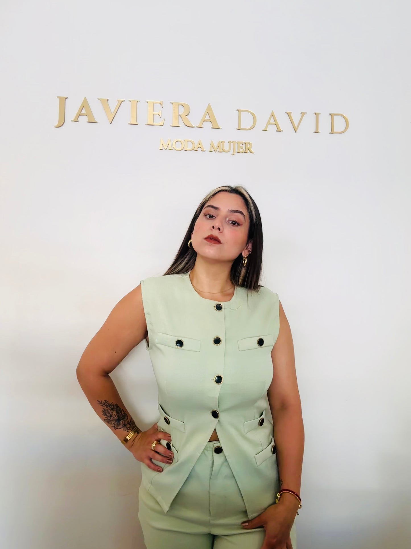 CONJUNTO SARA VERDE AGUA