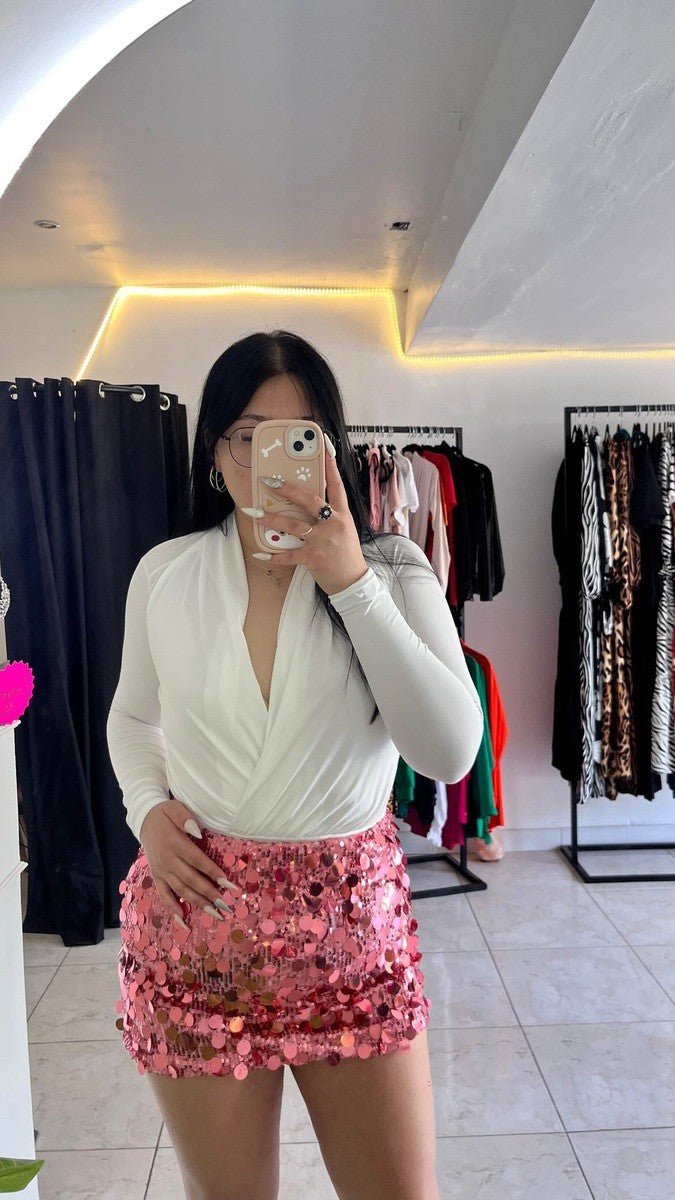 Falda Lentejuelas Rosa -zapato-nacional-exclusivo