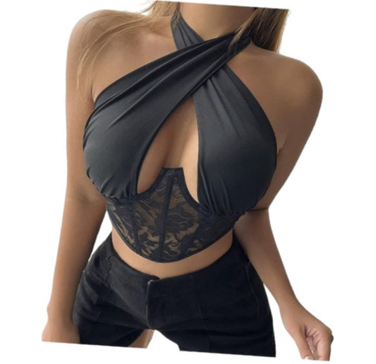 CROP ENCAJE