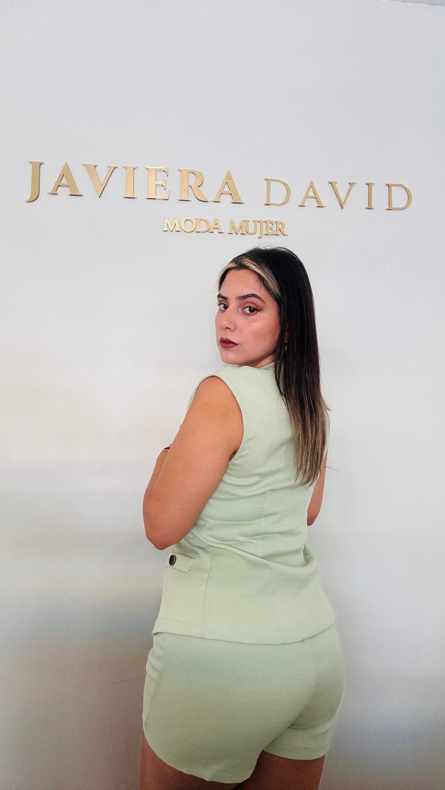 CONJUNTO SARA VERDE AGUA