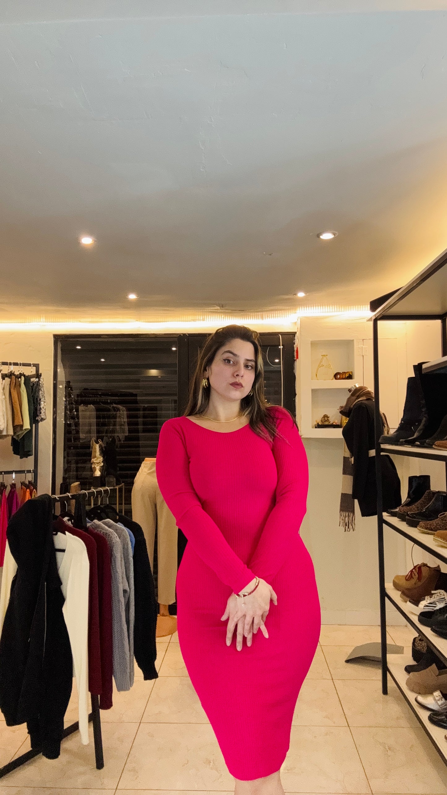 VESTIDO BRASIL FUCSIA MUJER