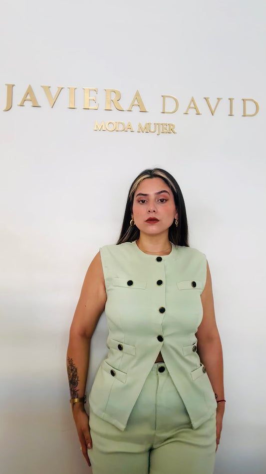 CONJUNTO SARA VERDE AGUA