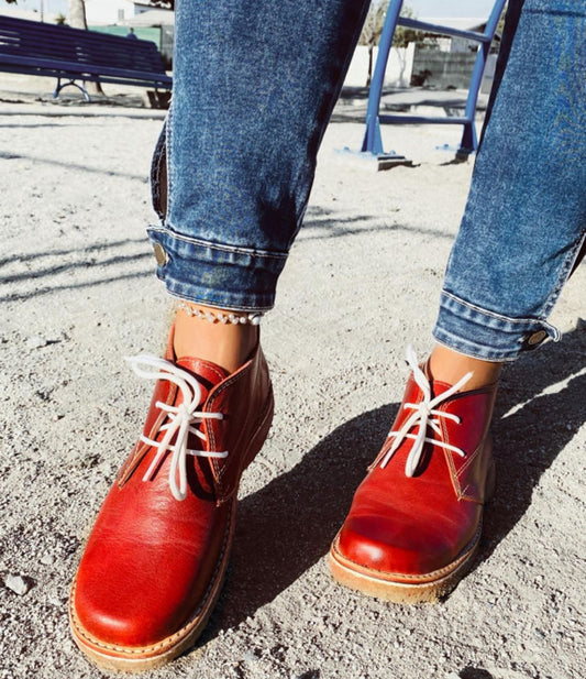 Zapato Crepe Rojo