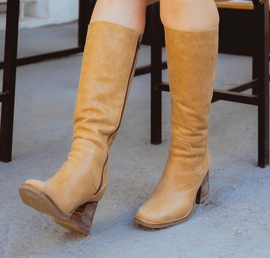 BOTA NATY 2018 CUERO CAMEL -zapato-nacional-exclusivo