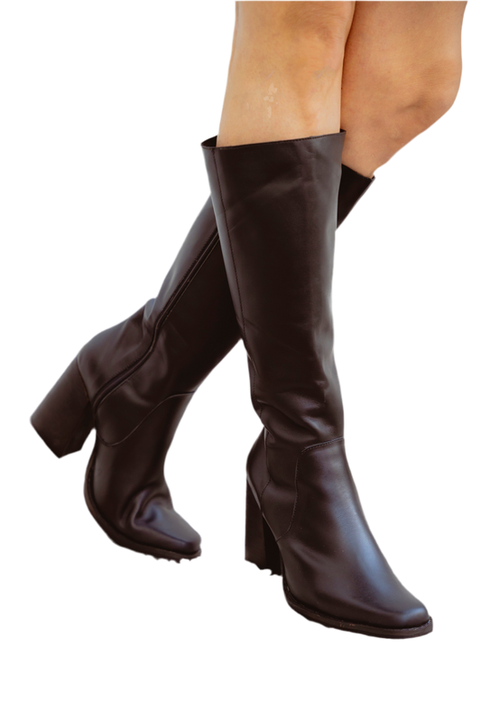BOTA ELIZABETHA 2025 CUERO NEGRO