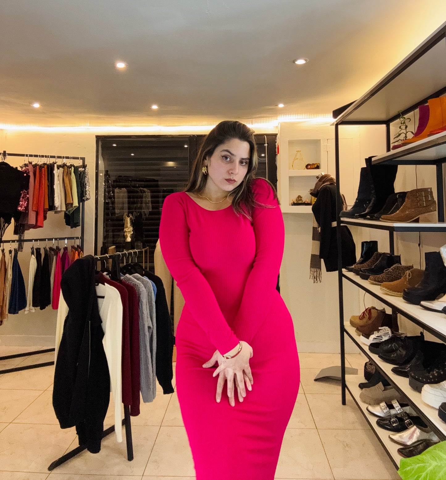 VESTIDO BRASIL FUCSIA MUJER