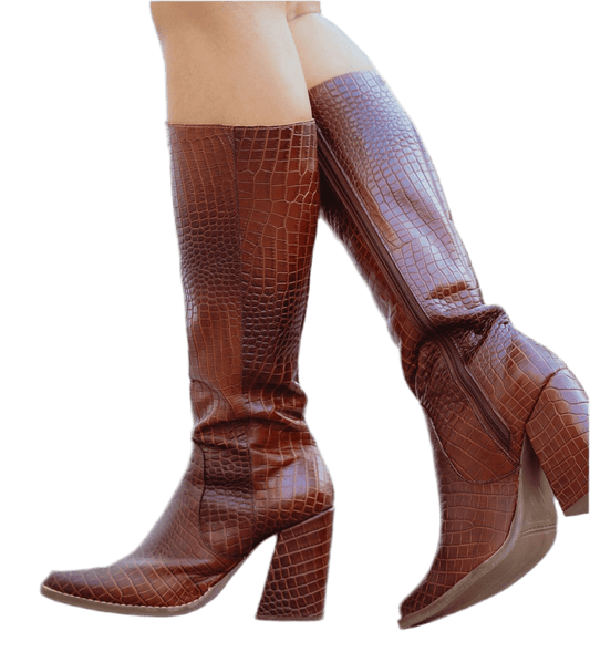 ELIZABETHA 2025 CUERO CROCO -zapato-nacional-exclusivo