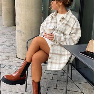BOTÍN CHELSEA CUERO CAMEL MUJER