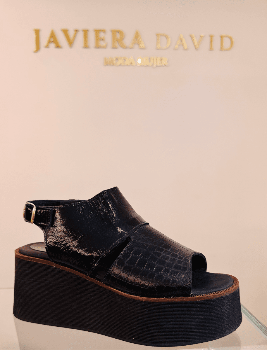 SANDALIA NEGRA CUERO 2525 -zapato-nacional-exclusivo