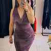 VESTIDO BRILLO BURDEO -zapato-nacional-exclusivo