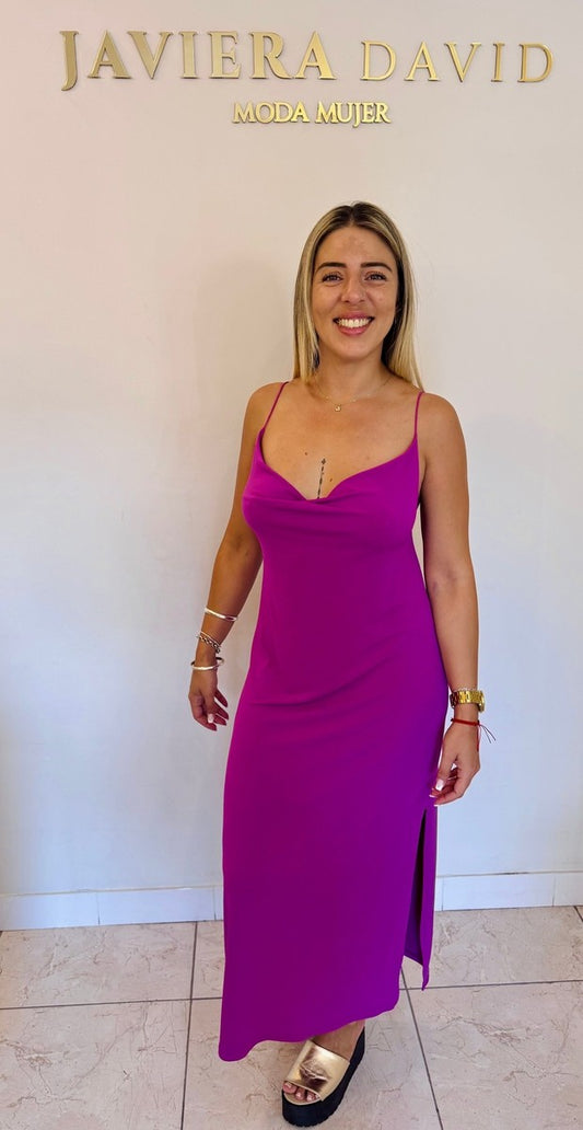VESTIDO GALA PÚRPURA -zapato-nacional-exclusivo
