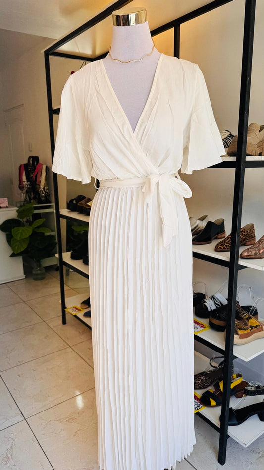 Vestido Gala Blanco -zapato-nacional-exclusivo
